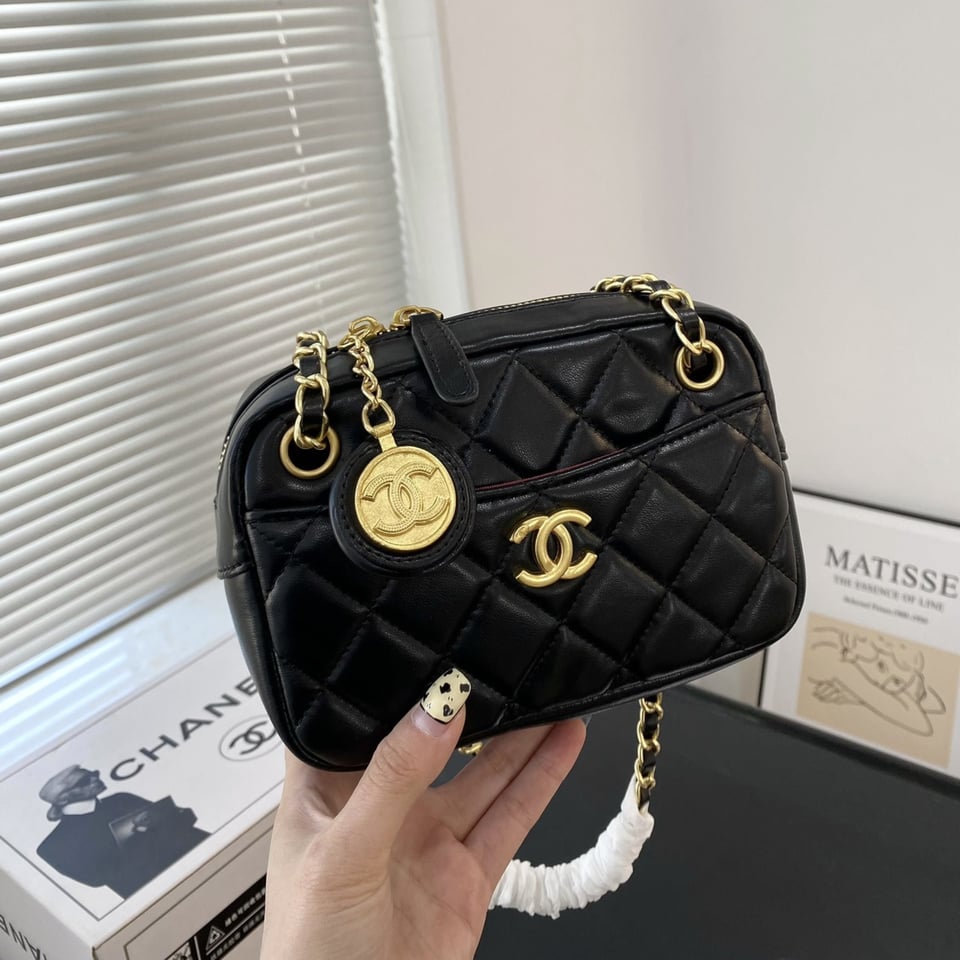 Chanel Mini Camera Case Black 18Cm/7.1in view 3
