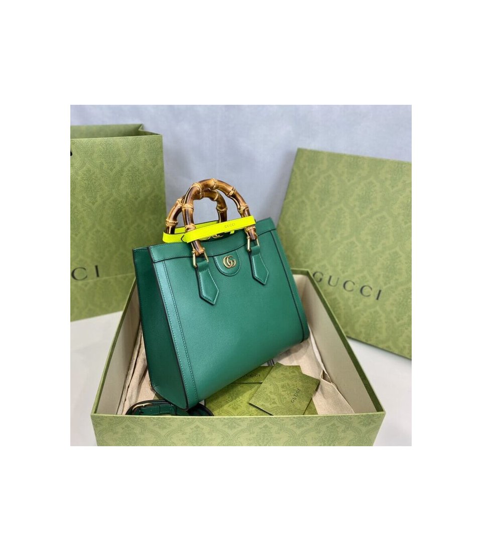 Gucci Diana Small Tote Bag Green view 8