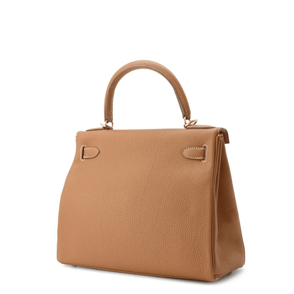 Hermes Kelly 28 Bag In Gold Togo Leather For Women 28cm/11in view 3