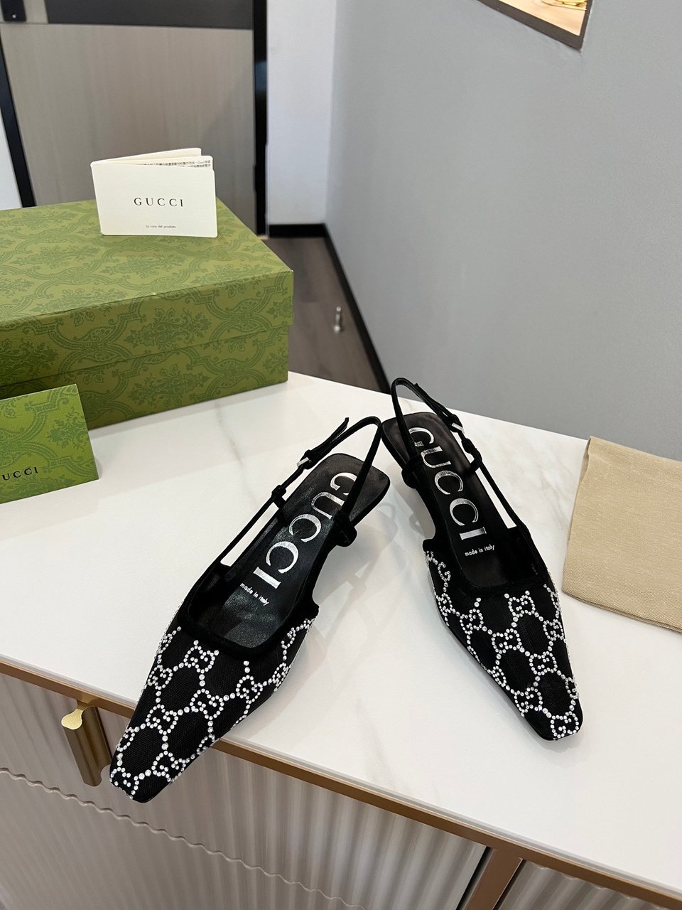 Gucci Women?S Slingback Pump Black ?675829 F13A0 1000 view 6