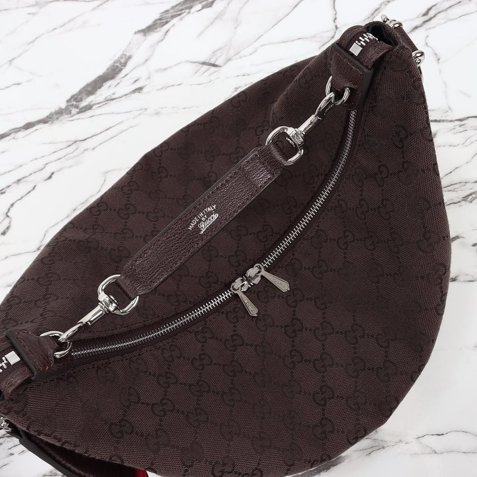 Gucci Brera Medium Crossbody Bag 33cm/13in Brown 866938 view 11