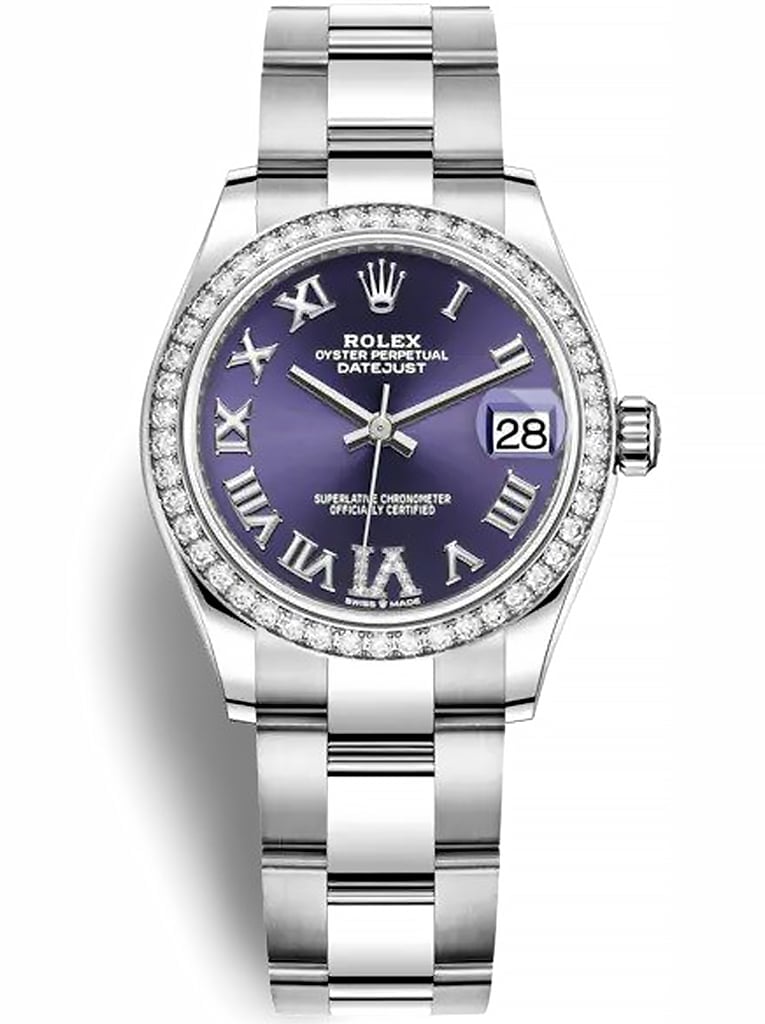 Rolex Datejust 31mm Aubergine Dial 278384RBR view 2