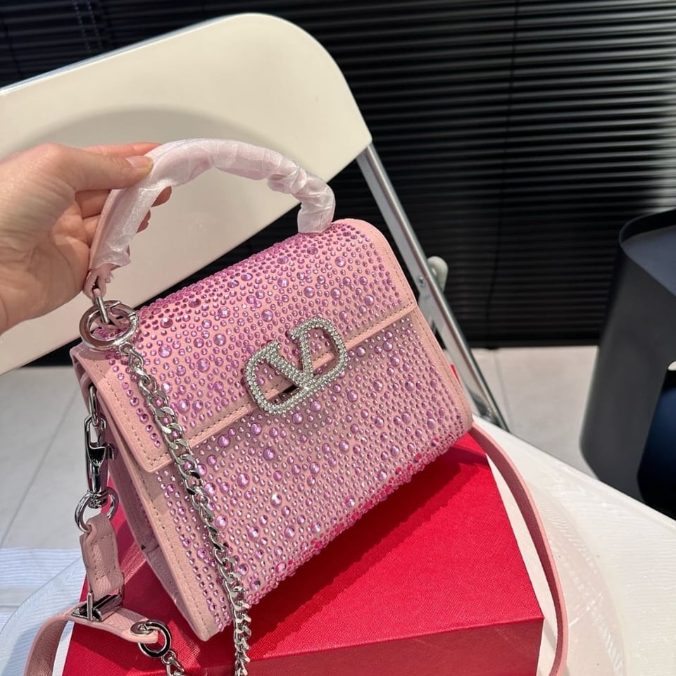 Valentino Vsling Mini Handbag With Sparkling Rose Quartz 19Cm 3W0B0G97Thv D0M view 4
