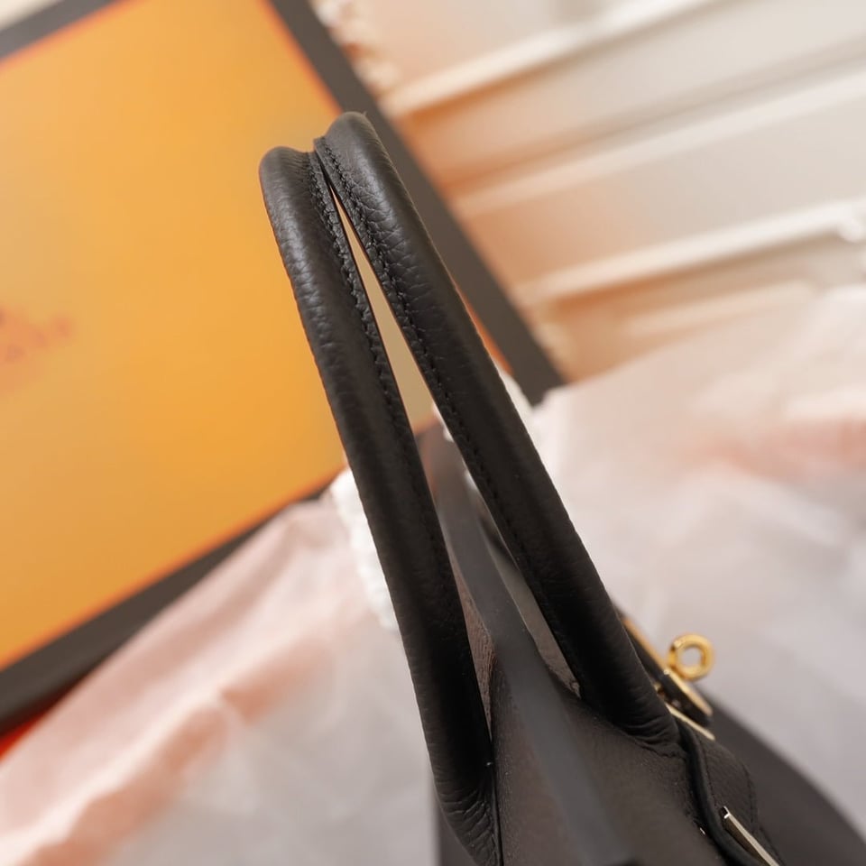 Hermes Birkin Bag 35 Black Togo Gold Hardware view 10