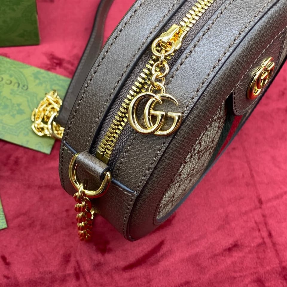 Gucci Ophidia Mini GG Round Shoulder Bag view 17