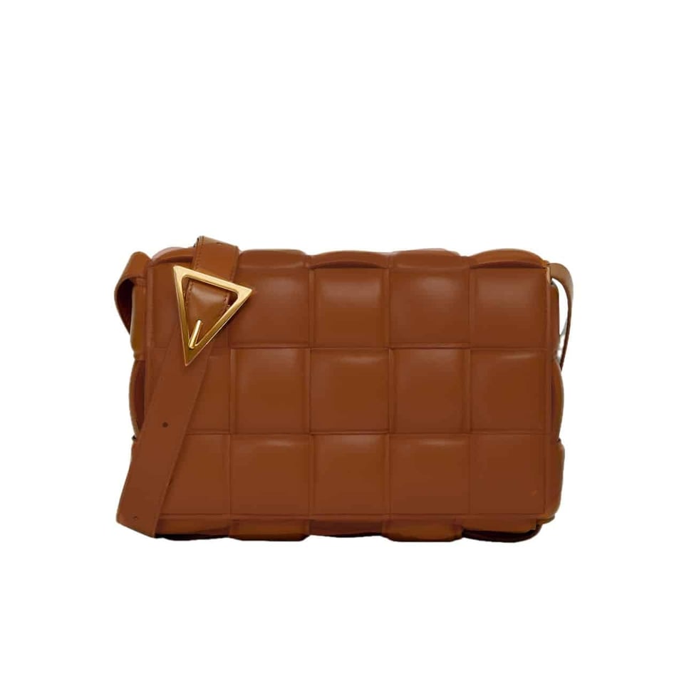 Bottega Veneta Padded Leather Bag Caramel 22Cm view 2