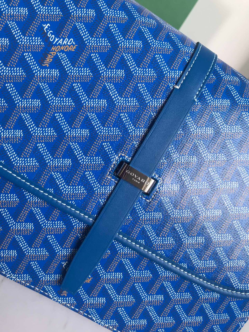 Goyard Belvedere Mm Bag 28Cm Sky Blue Canvas view 7