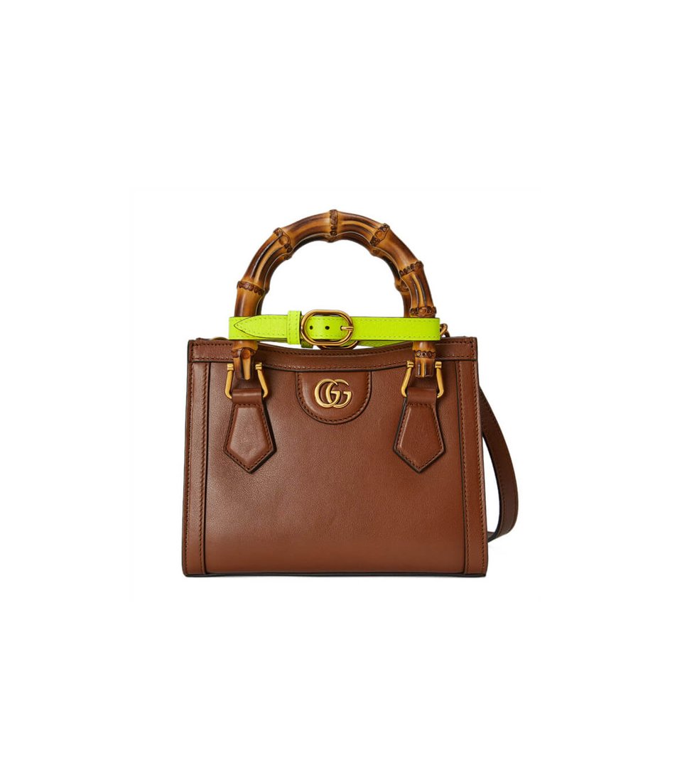 Gucci Diana Mini Tote Bag Brown view 2