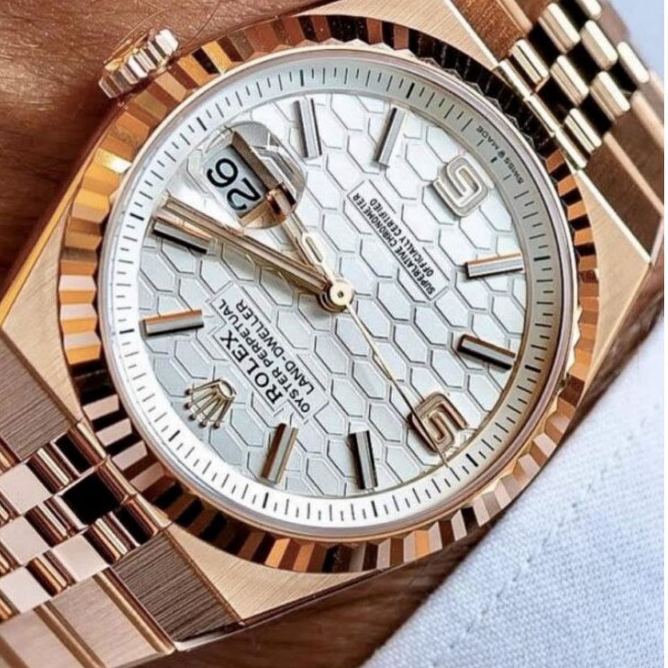 [Superclone] Rolex Land-Dweller 36mm Intense White Dial Flat Jubilee 127235 view 5