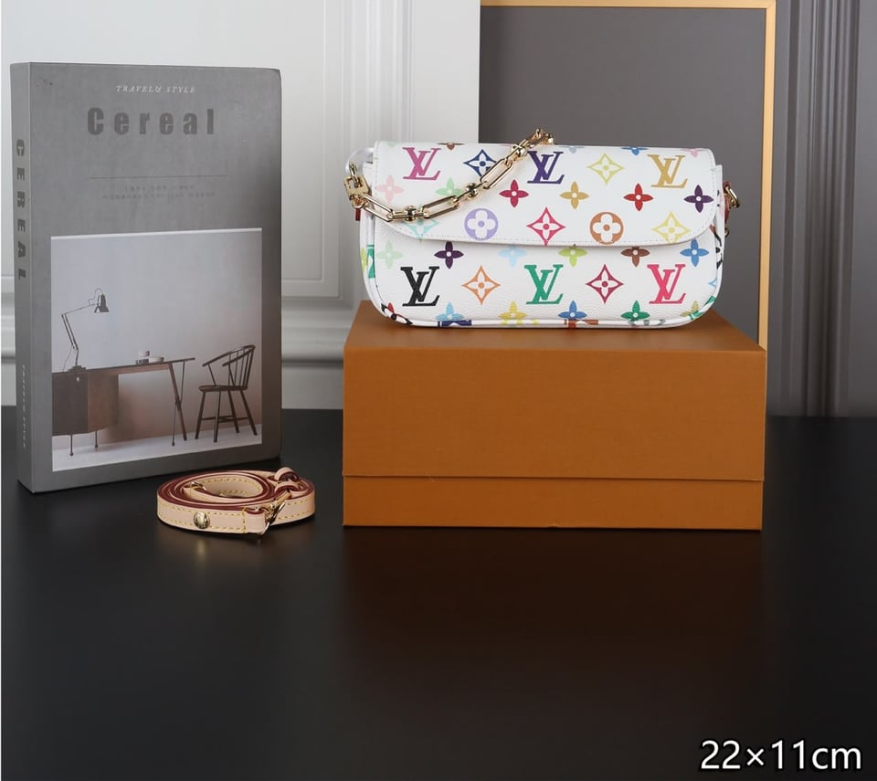 Louis Vuitton LV x TM Ivy On Chain Bag Multicolor White 23.5cm M27492 view 2