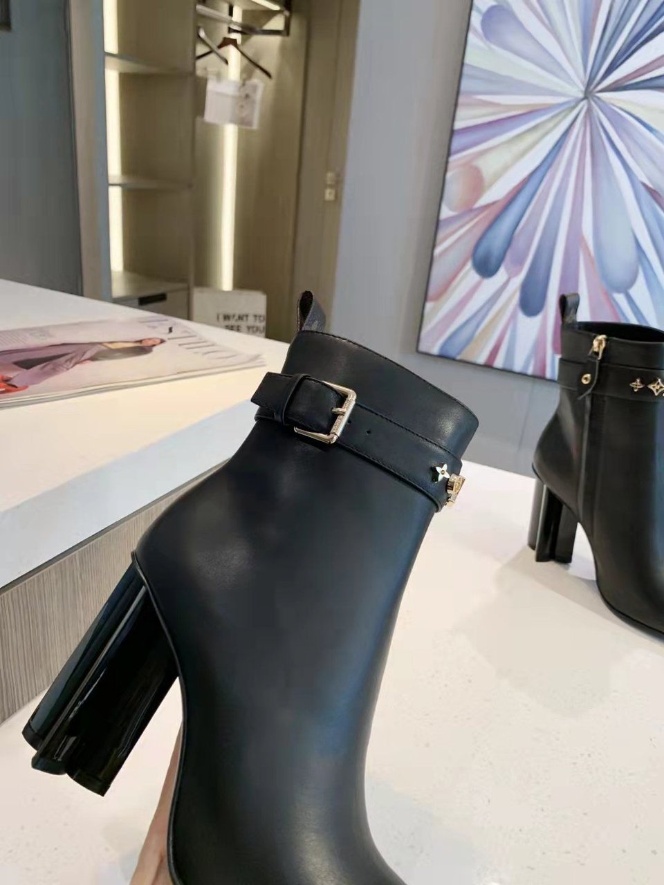 Louis Vuitton Ankle Boot Black view 8