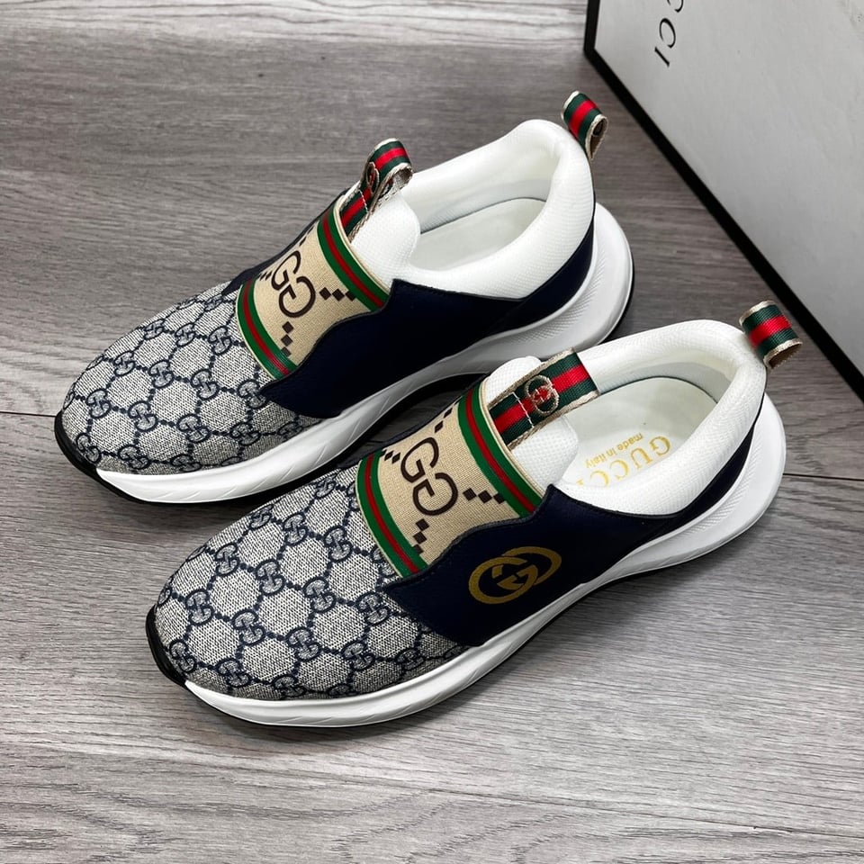 Gucci Sneaker Gg Canvas Blue White view 5