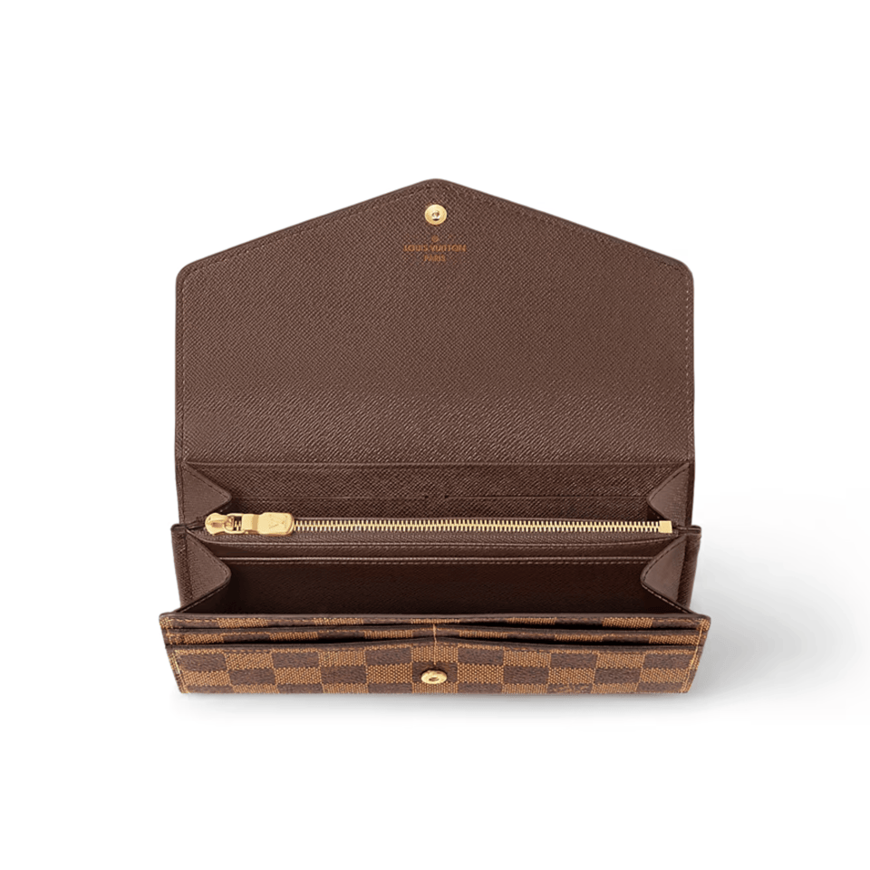 Louis Vuitton Damier Ebene Sarah Wallet For Women 19cm N63209 view 5