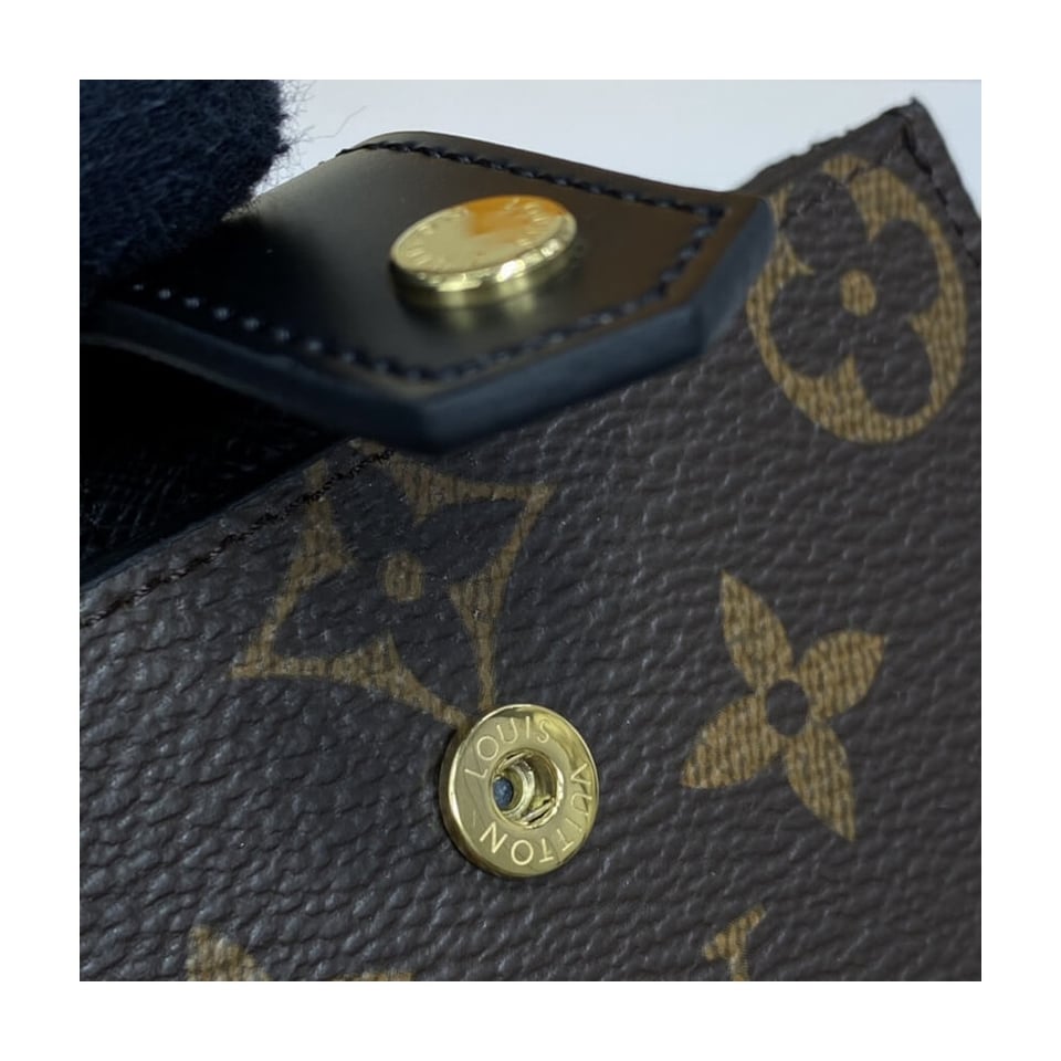 Louis Vuitton Monogram Canvas Card Holder Black view 8