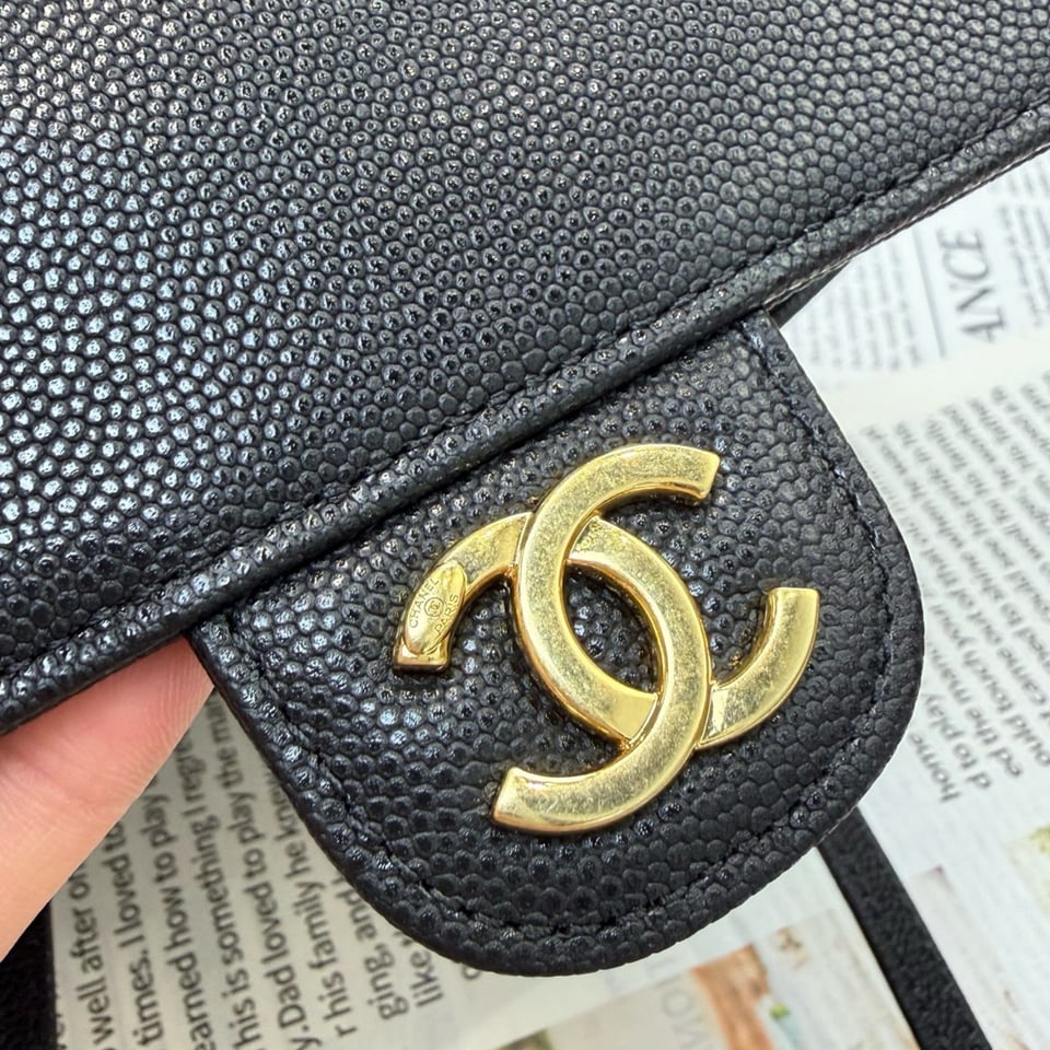 Chanel Clutch Black Bag 17cm/6.7in view 10
