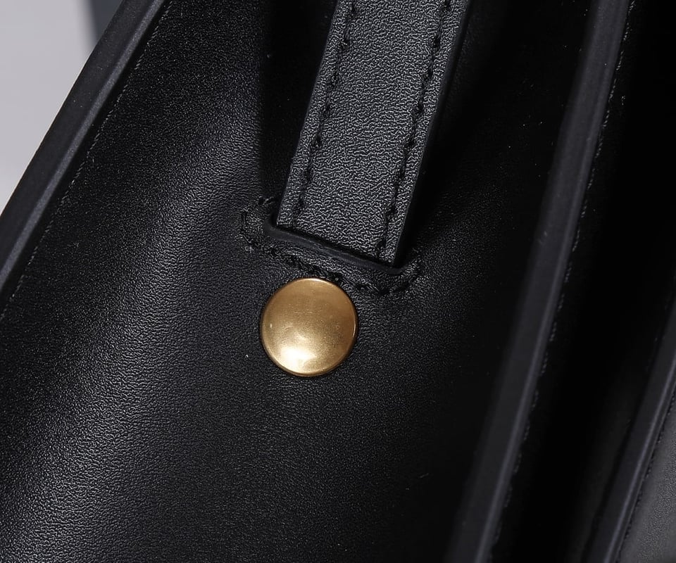 Saint Laurent Kaia North/South Satchel In Leather Black view 5