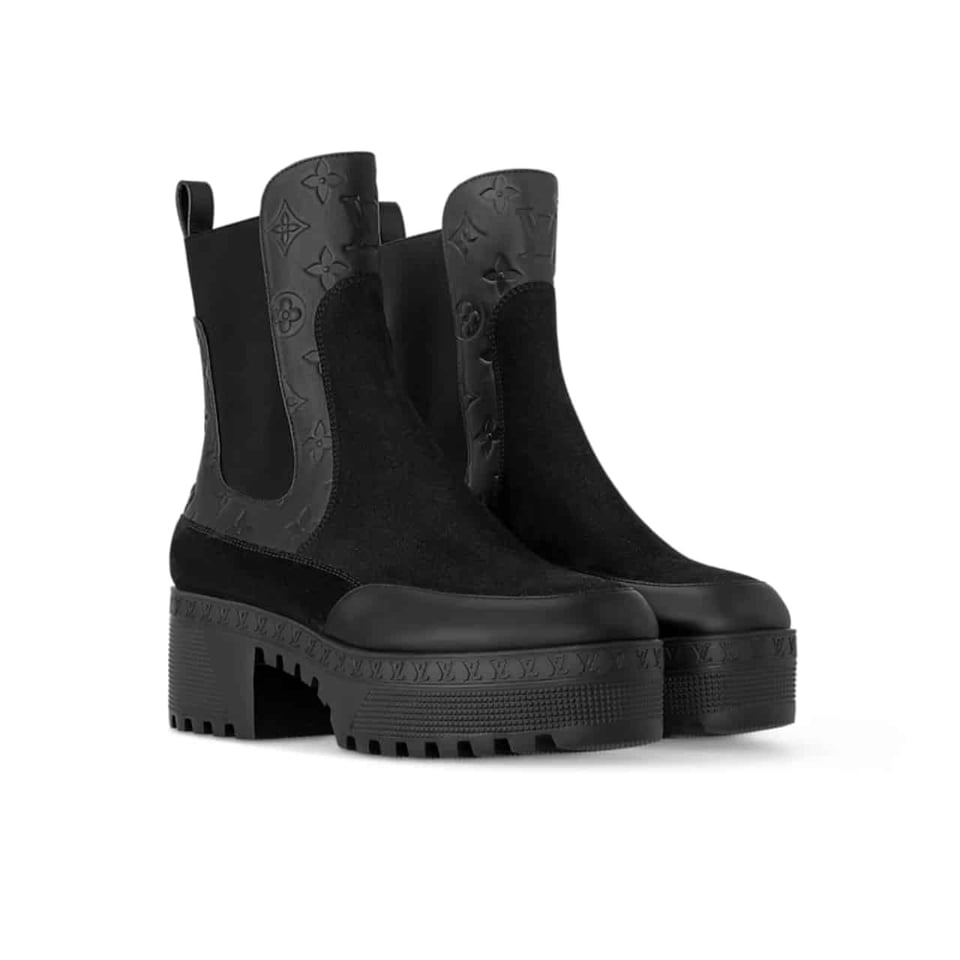Louis Vuitton Laureate Platform Chelsea Boot Black 1Ac7W6 view 2
