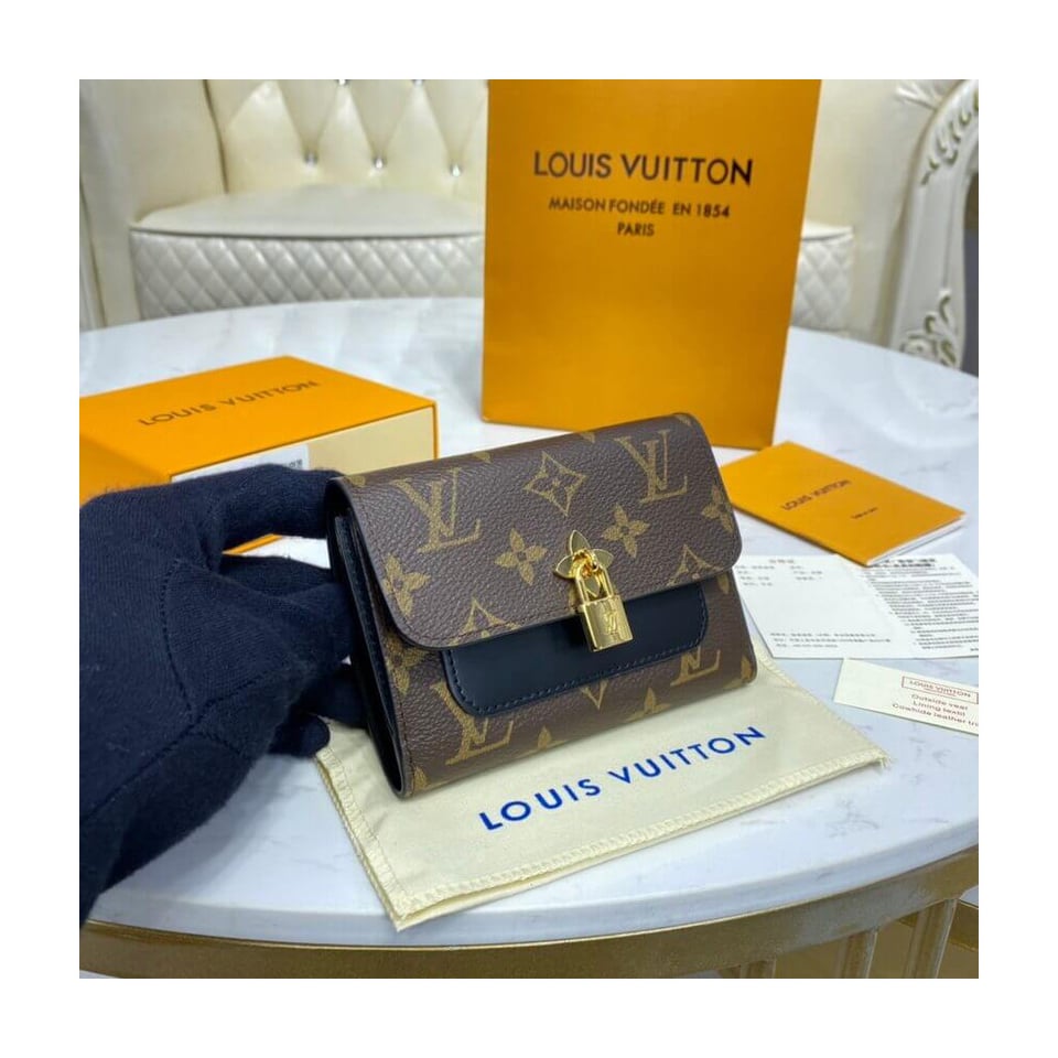 Louis Vuitton Flower Compact Wallet Black view 3