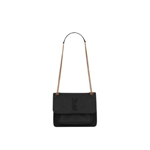Saint Laurent Niki Baby Chain Bag In Black view 2