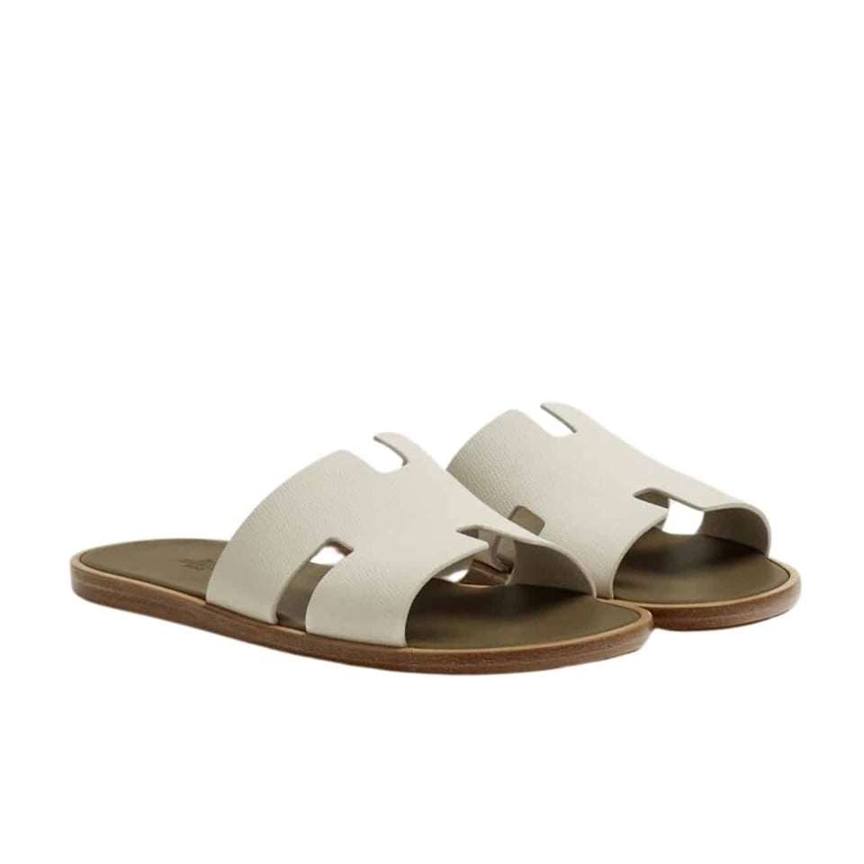 Hermes Izmir Sandal Beige Glaise view 2