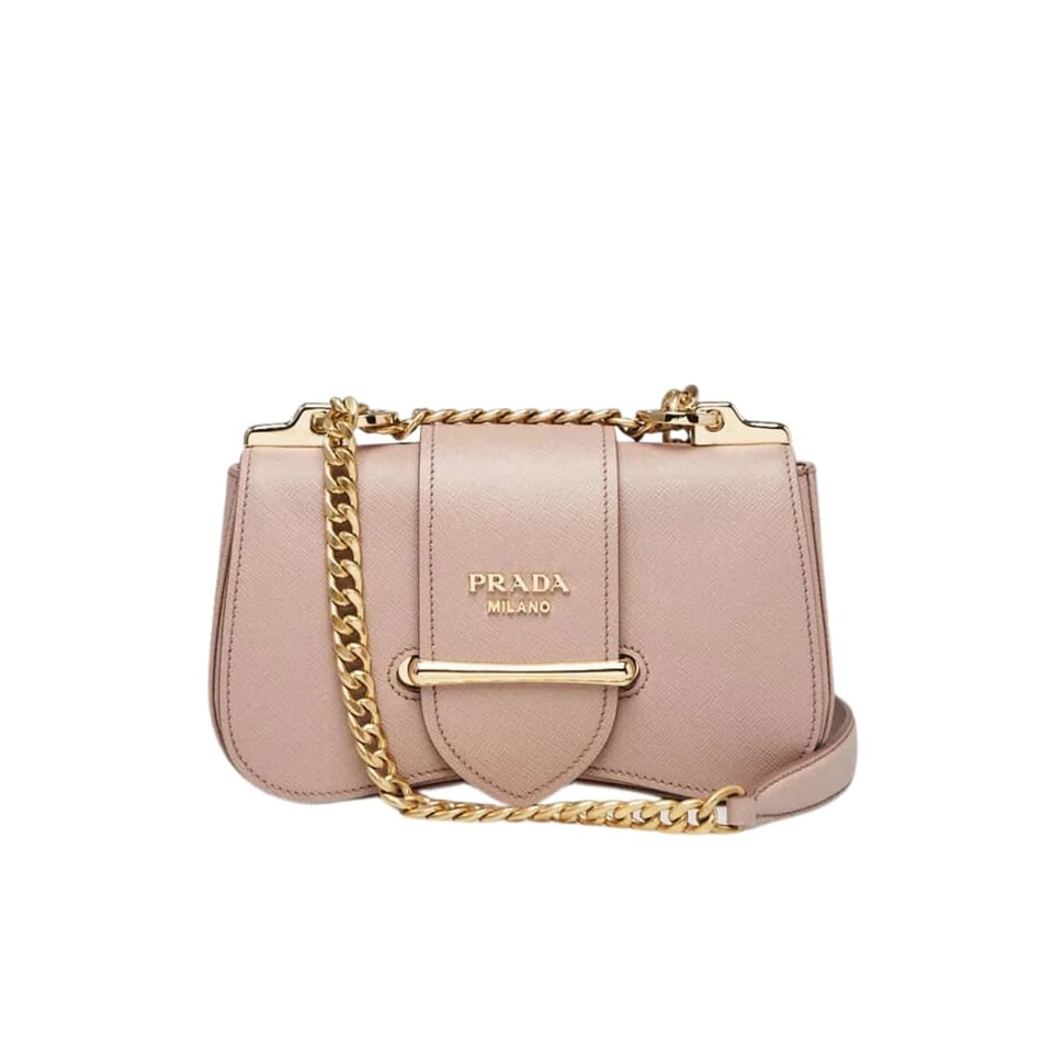 Prada Sidonie Leather Shoulder Bag In Neutral 24Cm view 2