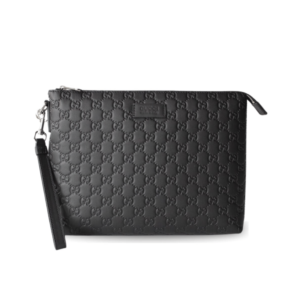 Gucci Animalier Pouch Full Black 12in/31cm For Men