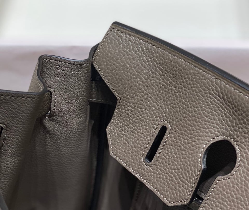 Hermes Birkin 35Cm Dark Grey Togo Leather Gold Hardware view 10