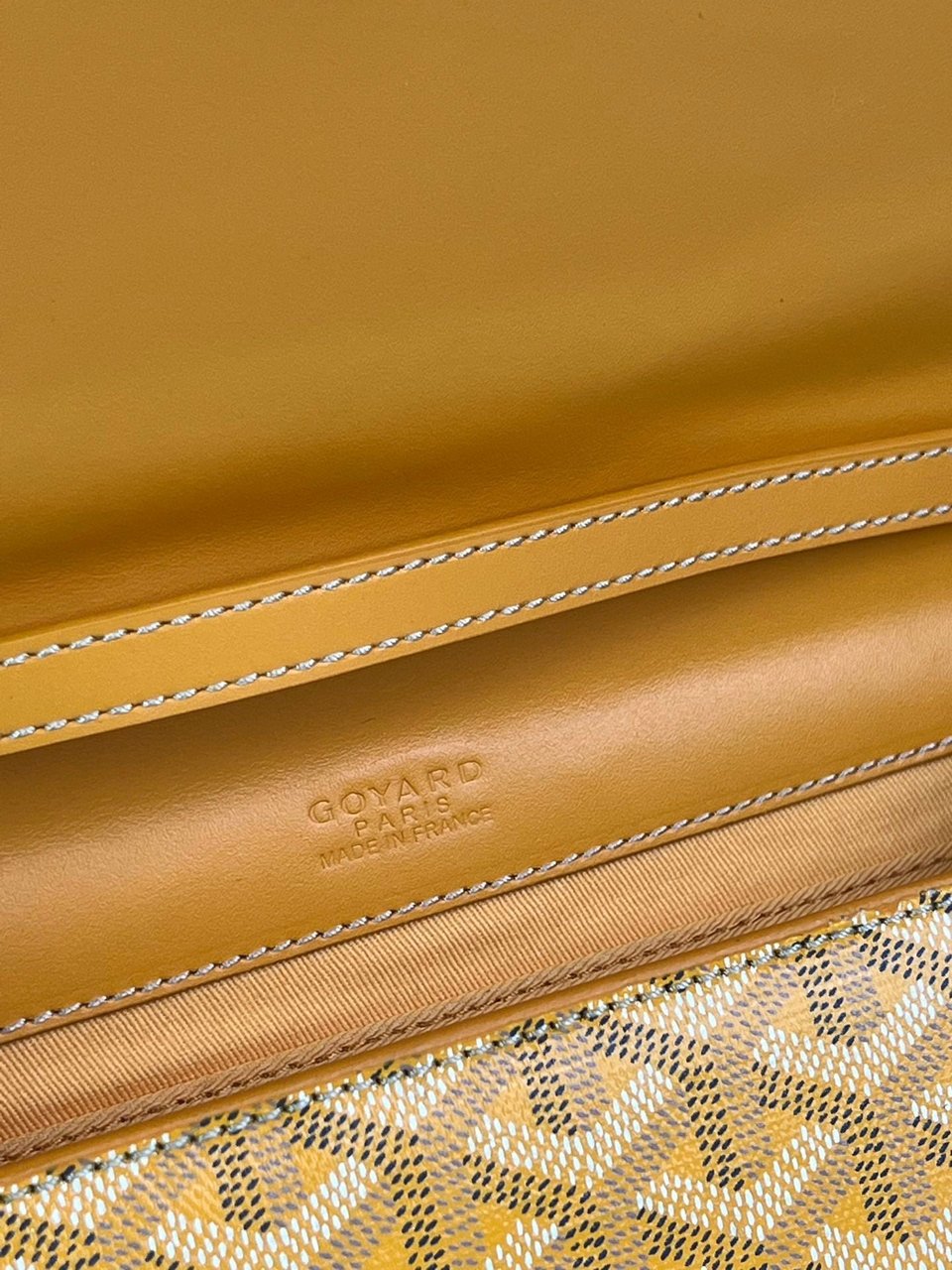 Goyard Monte-Carlo Pm Clutch 25cm Yellow Goyardine Canvas view 4