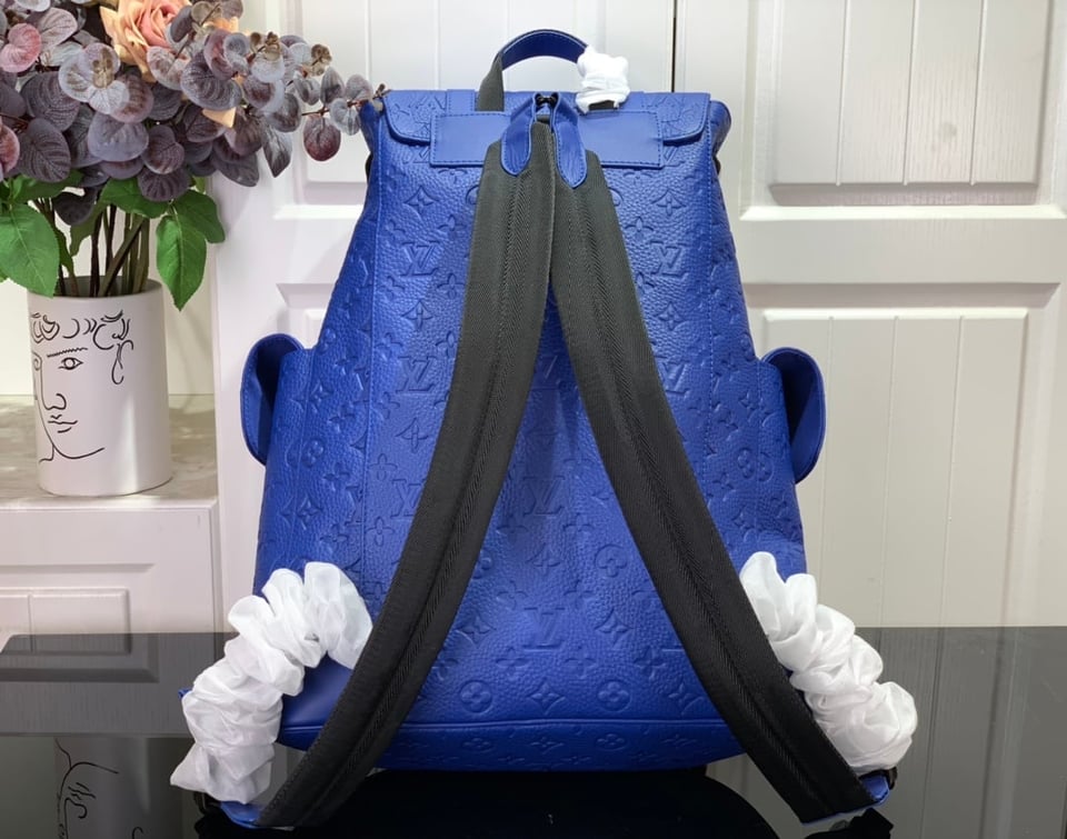 Louis Vuitton Christopher Pm Backpack Blue 48Cm M23189 For Men view 4