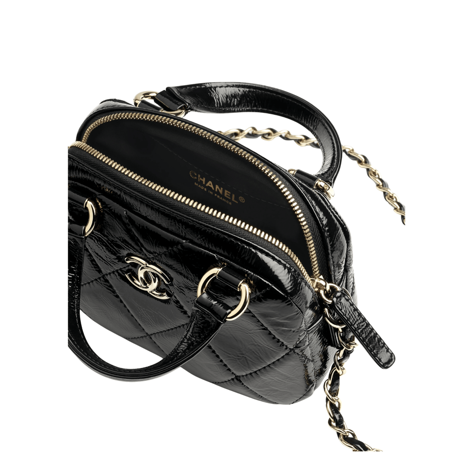 Chanel Mini Bowling Black Bag For Women 18cm/7.1in view 6