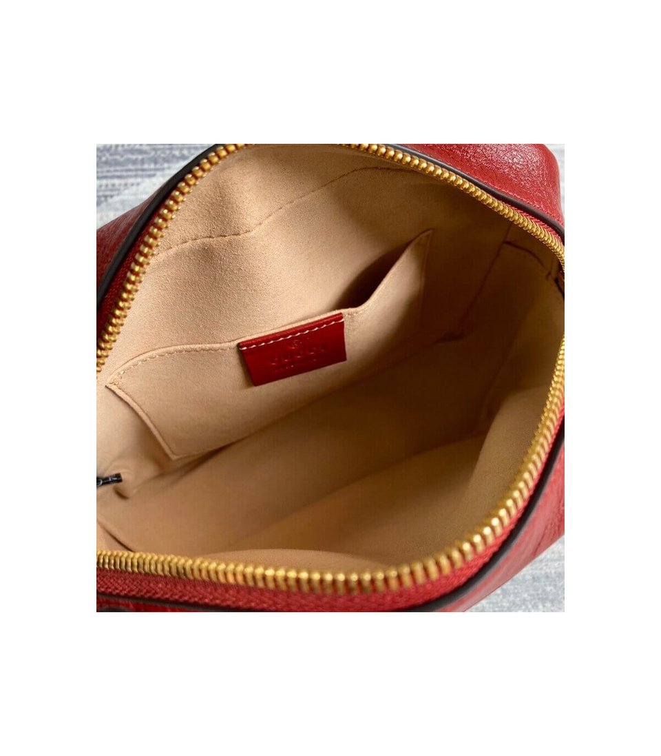 Gucci GG Canvas Matelasse Mini Bag Red view 10