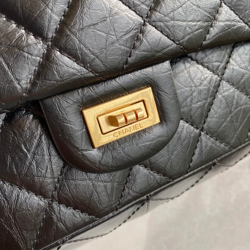 Chanel 2.55 Reissue 227 Aged Calf Black Flap Bag 28cm view 10