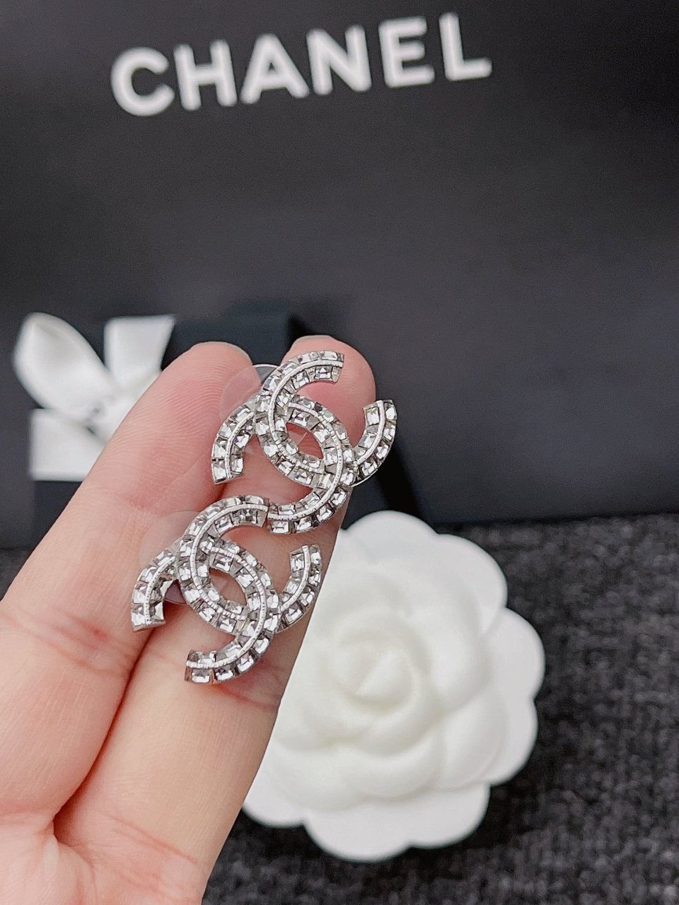 Chanel Cc Earrings view 2