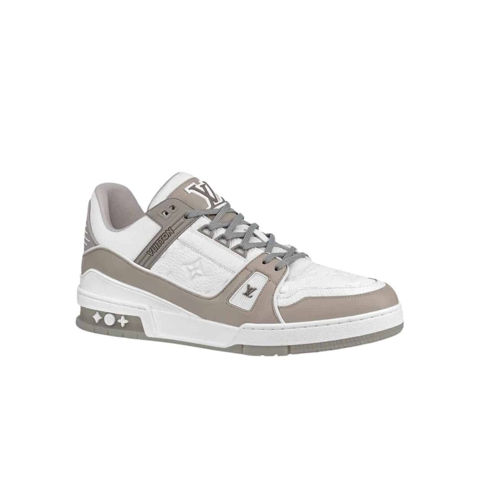 Louis Vuitton Lv Trainer Sneaker Grey White 1A8Kba view 2
