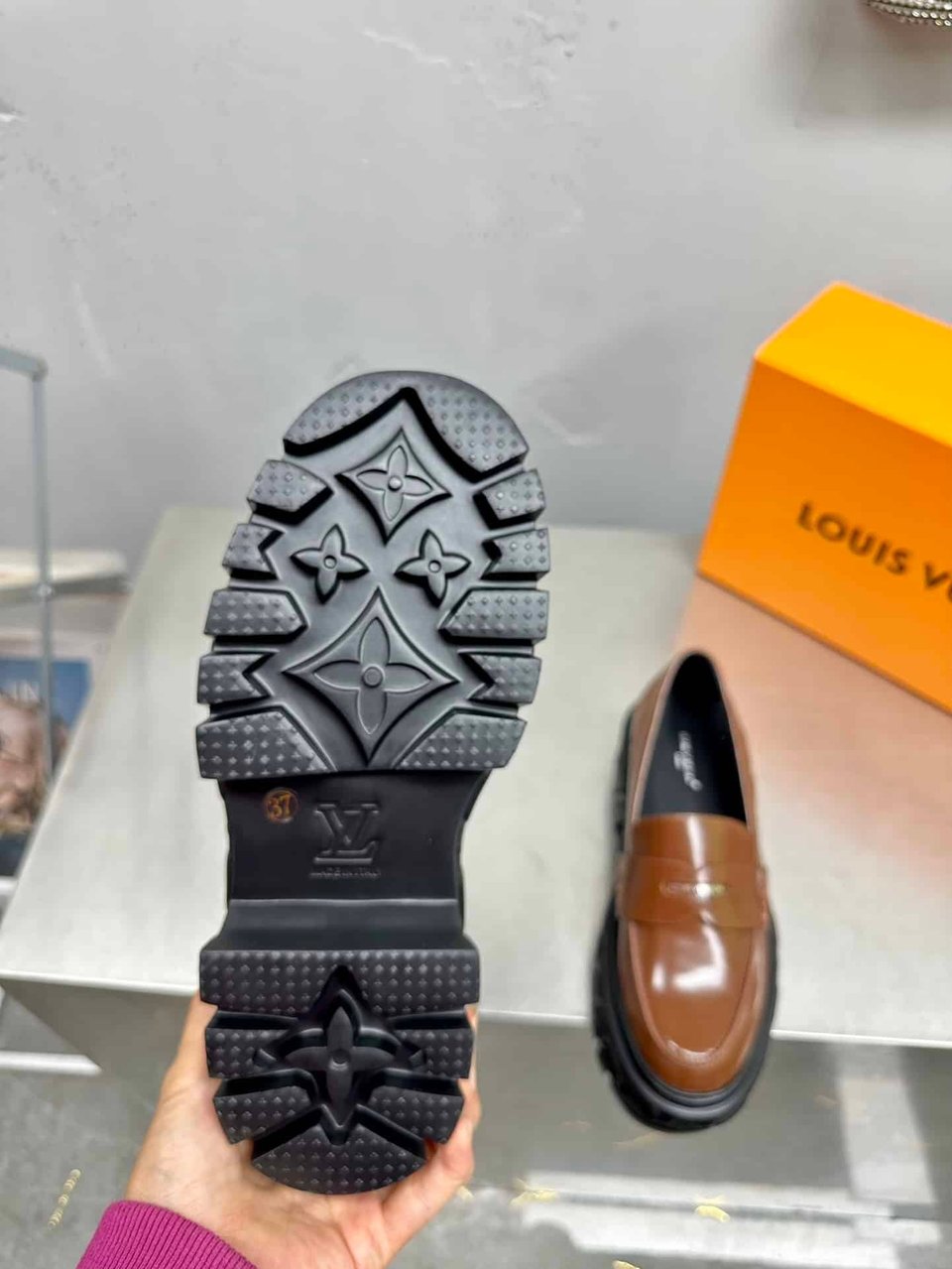 Louis Vuitton Lv Record Loafer Brown view 5