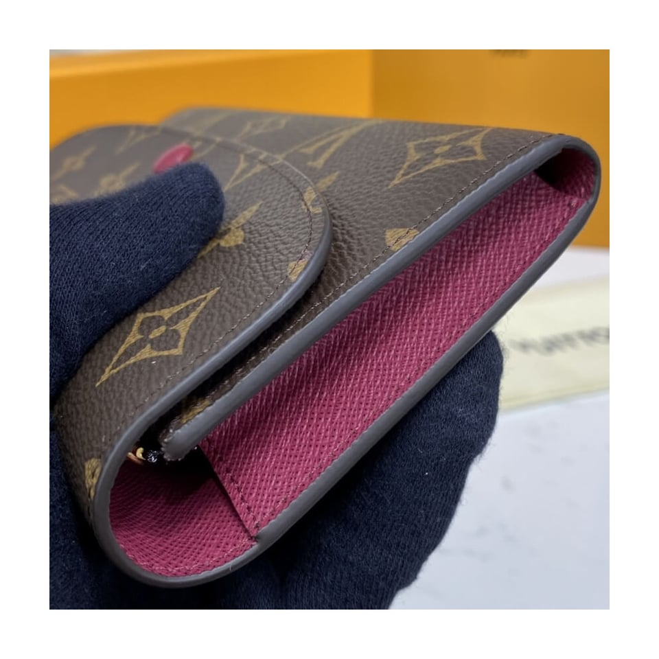 Louis Vuitton Monogram Canvas Emilie Wallet Fuchsia view 6