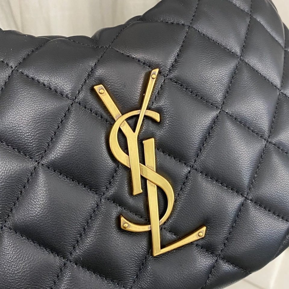 Saint Laurent Icarino Icare Mini Black Lambskin Hobo Bag 22cm/8.7 in view 9