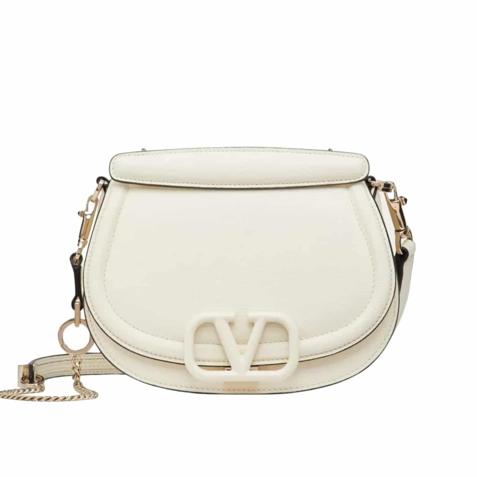 Valentino Vsling Bag In Grained White 22Cm view 2