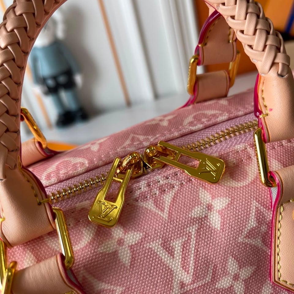 Louis Vuitton Speedy Bandoulière Monogram Emblème Rose Ruban Color 20.5cm M2A377 view 10