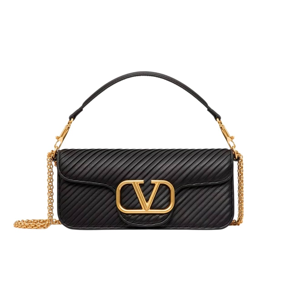 Valentino Garavani Locò Shoulder Bag In Black 27Cm 5W2B0K30Szg 0No