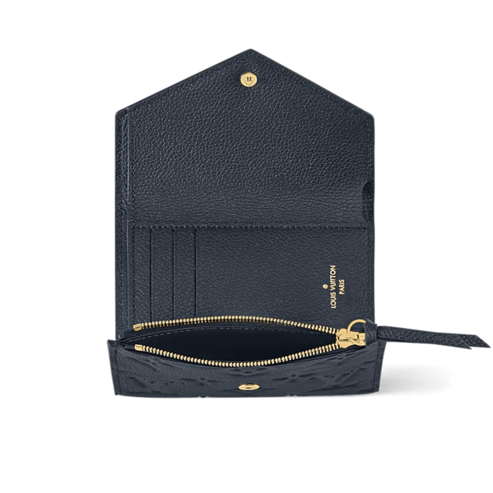 Louis Vuitton Navy Victorine Wallet For Women 12cm M83590 view 4