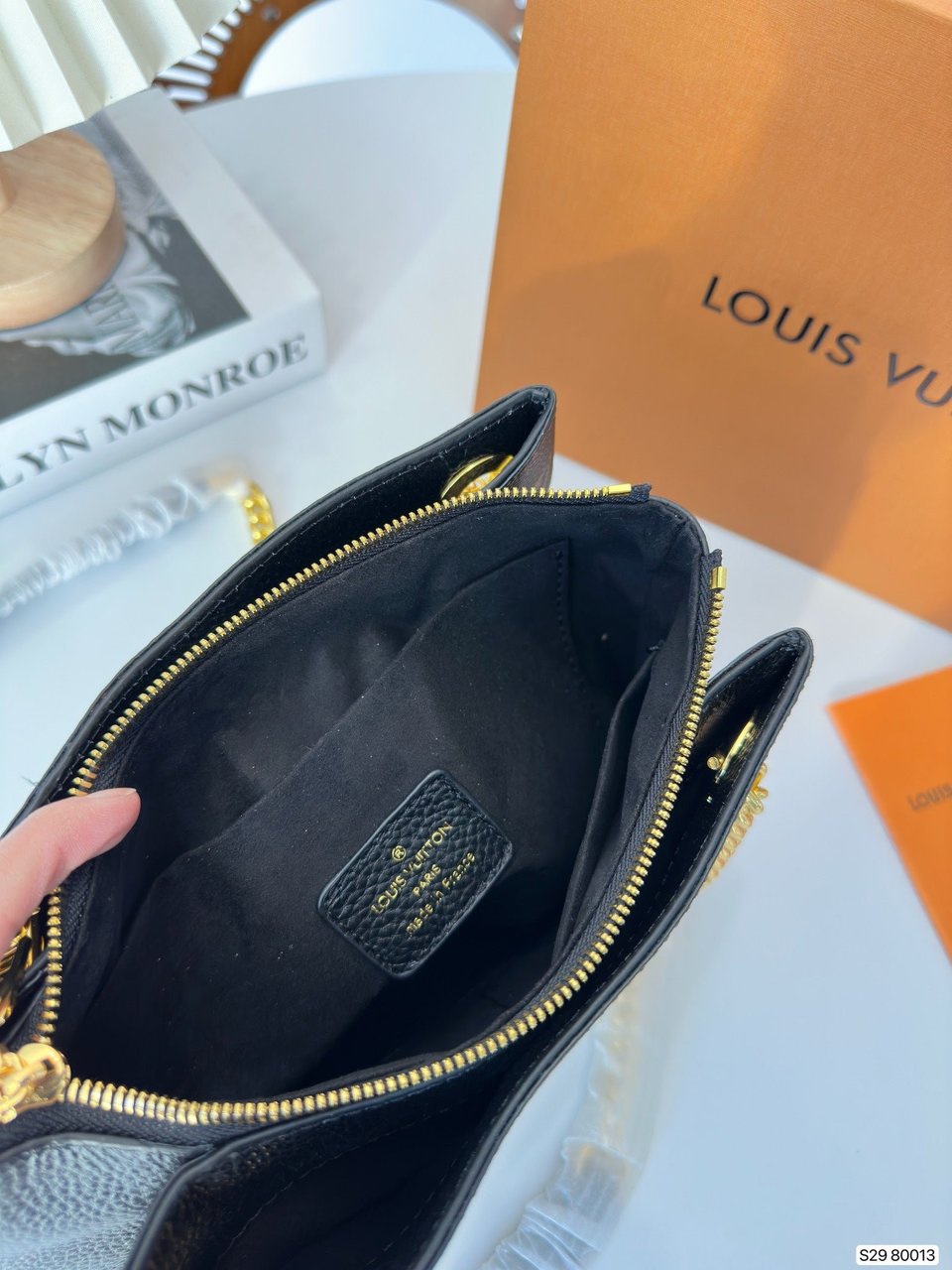 Louis Vuitton Monogram In Full Black Serene Bag 25Cm M43777 view 4