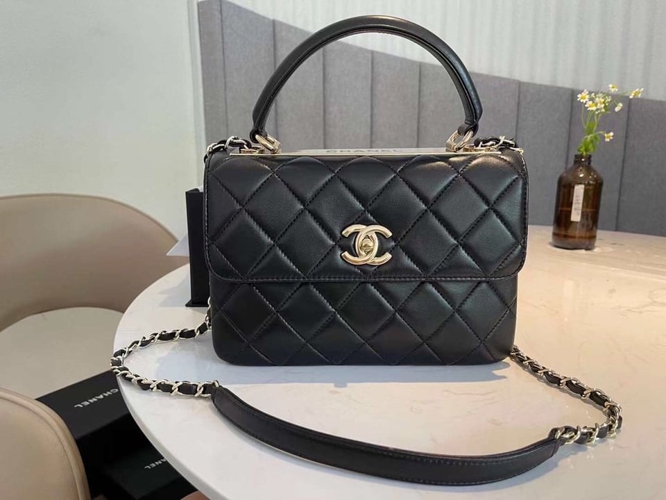 Chanel Cc Trendy Bag Black 25Cm view 3