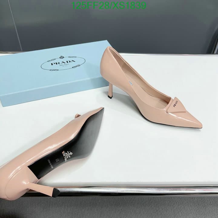 Prada Cleavage Nero Leather Pumps Pink view 10