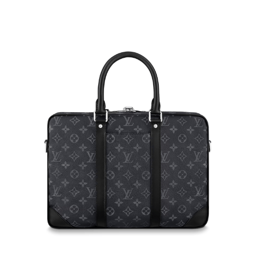 Louis Vuitton Porte Documents Voyage Pm Briefcase Black 40Cm M46457 view 2