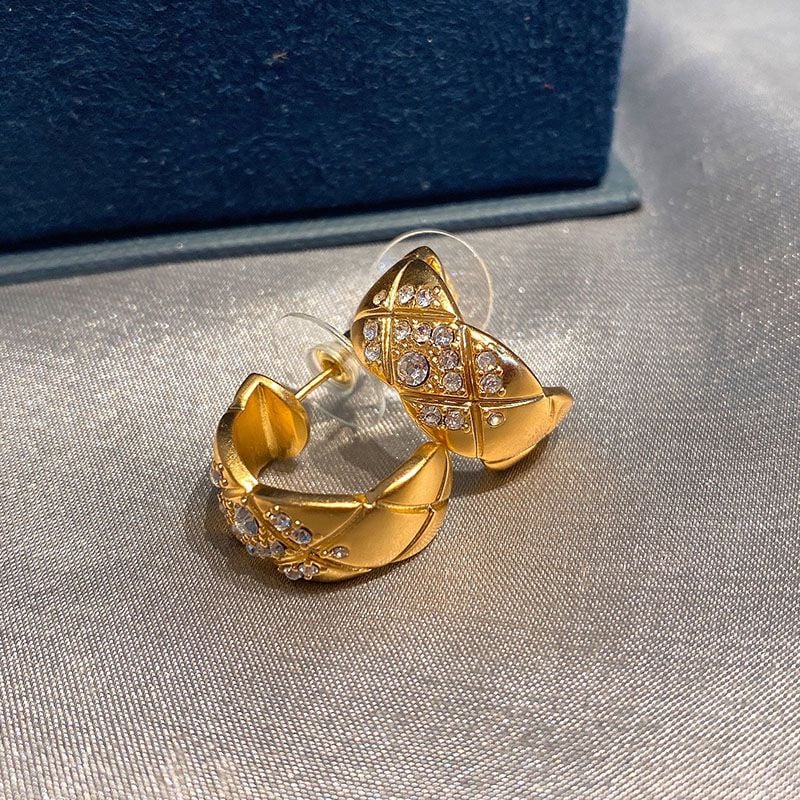 Chanel Coco Golden Earrings view 6