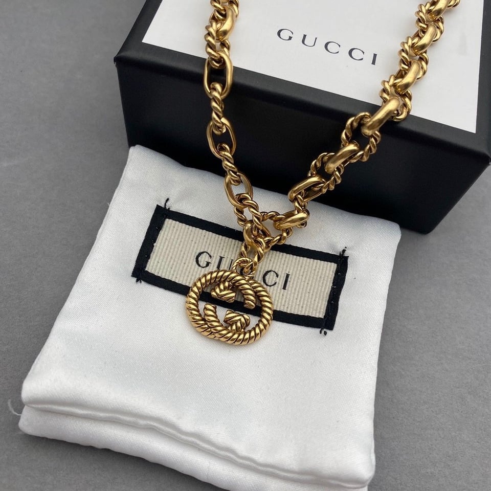Gucci Gg Gold Necklace view 2