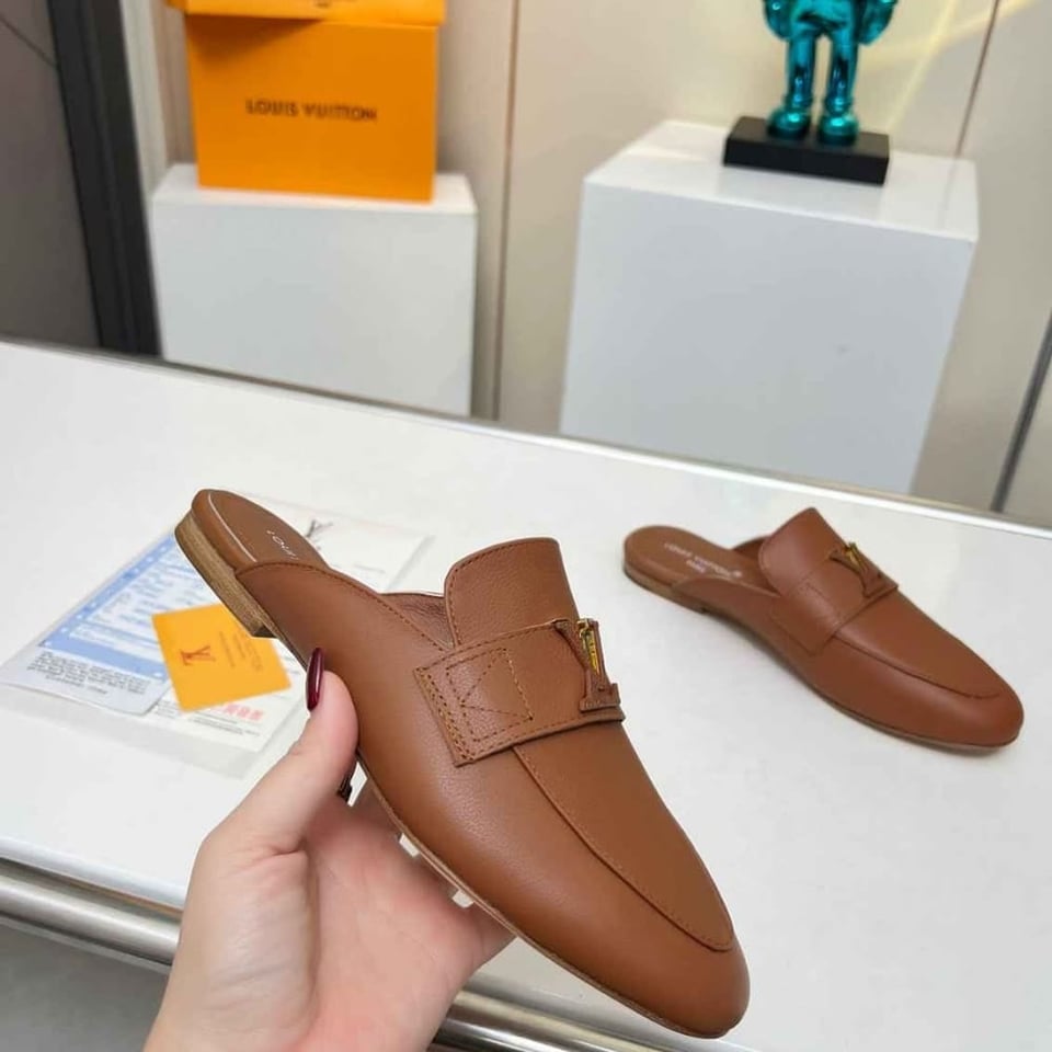 Louis Vuitton Mare Open Back Loafer Cognac 1Ach7J view 6