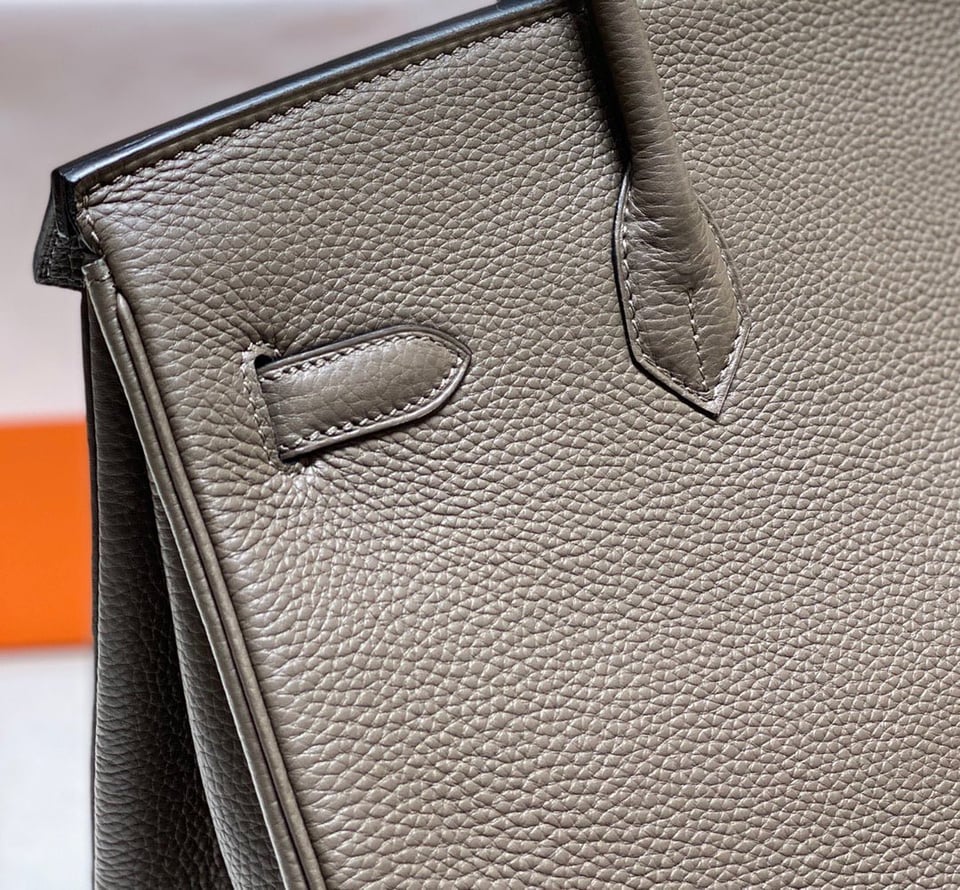 Hermes Birkin 35Cm Dark Grey Togo Leather Gold Hardware view 6