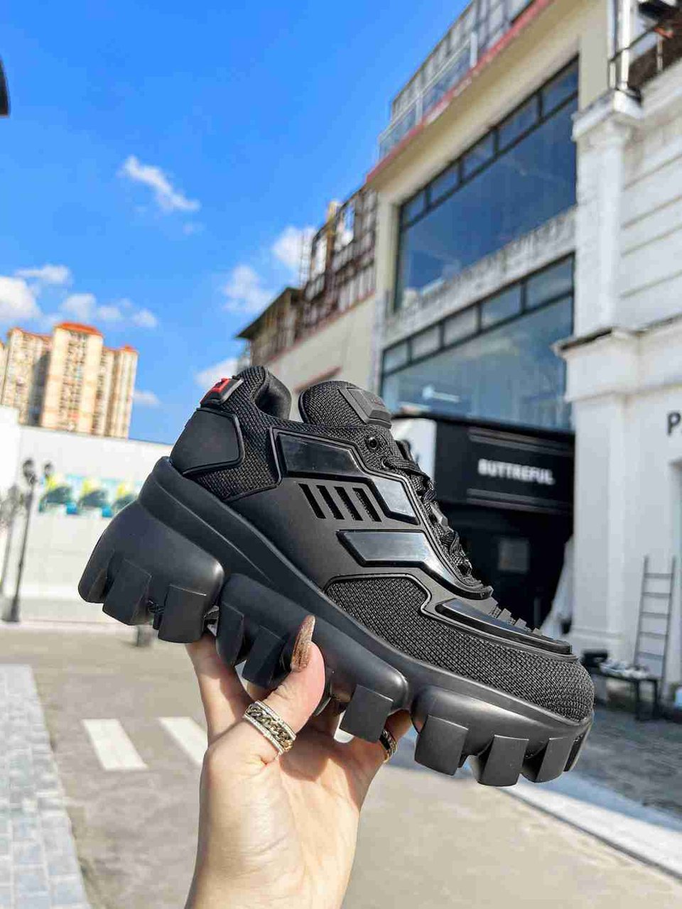 Prada Cloudbust Thunder Sneakers Black 1E819L3Kr2F0002F050 view 8